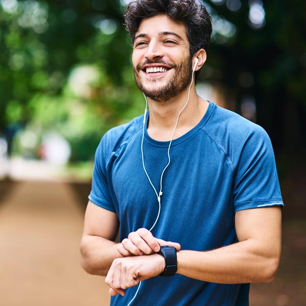 man before jog